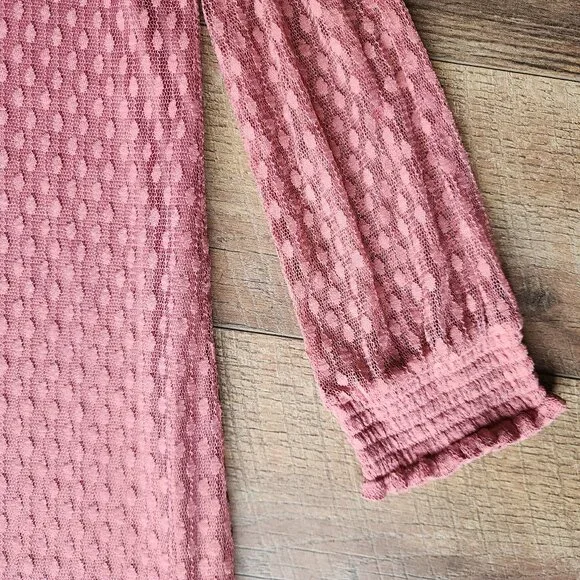 Nina Leonard Mauve Mock Neck Shift Dress Size XL - Picture 4 of 6